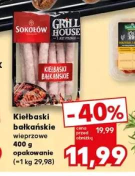 Kiełbaski bałkańskie wieprzowe Sokołów Grill House