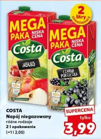 Napój niegazowany Costa czarna porzeczka Mega Paka