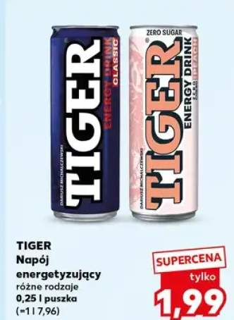 Napój energetyczny Tiger Zero Sugar