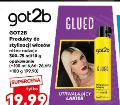 Produkty do stylizacji włosów GOT2B Glued utrwalający lakier