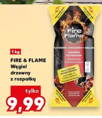 Węgiel drzewny z rozpałką Fire & Flame