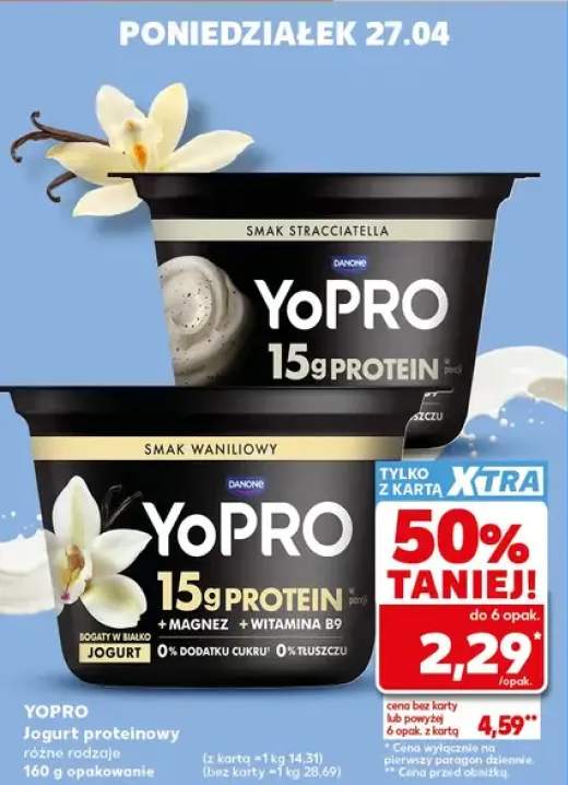 Jogurt proteinowy YoPro smak waniliowy Danone