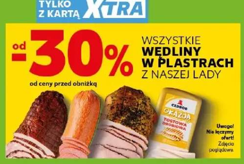 Wędliny w plastrach z lady