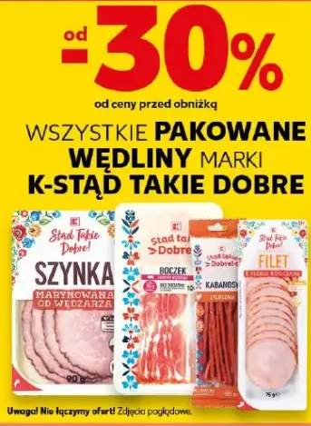 Wędliny pakowane K-Stąd Takie Dobre