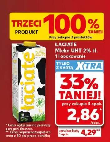 Mleko UHT 2% tł. Łaciate