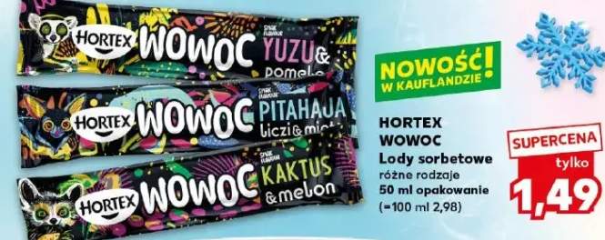 Lody sorbetowe Yuzu & pomelo Hortex Wowoc