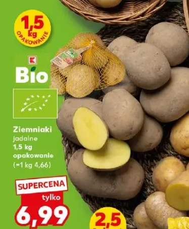 Ziemniaki jadalne Bio 1,5kg opakowanie