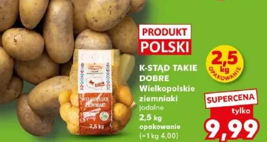 K-Stąd Takie Dobre Wielkopolskie ziemniaki jadalne 2,5kg opakowanie