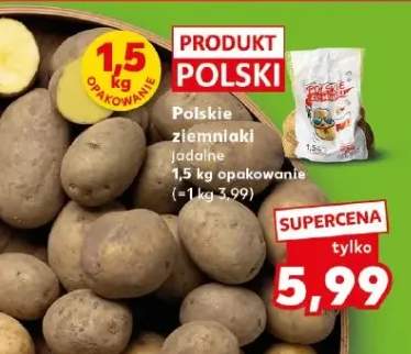 Polskie ziemniaki jadalne 1,5kg opakowanie