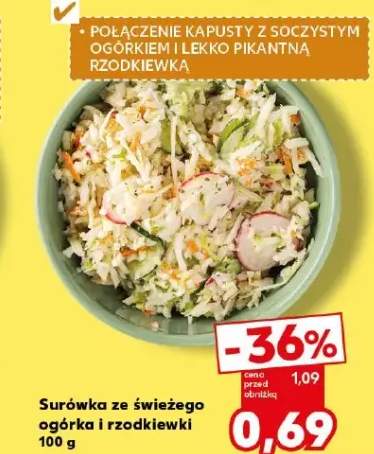 Surówka ze świeżego ogórka i rzodkiewki