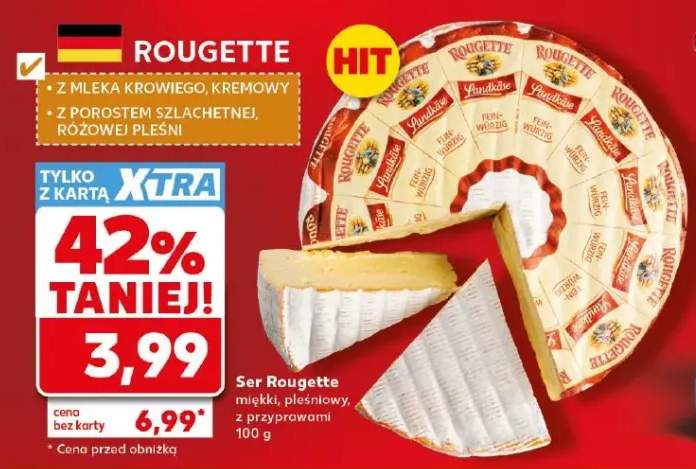 Ser Rougette miękki pleśniowy z przyprawami