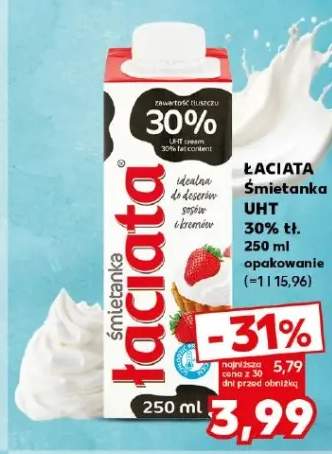 Śmietanka UHT 30% Łaciate