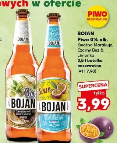 Piwo Bojan 0% alk. Czarny Bez & Limonka