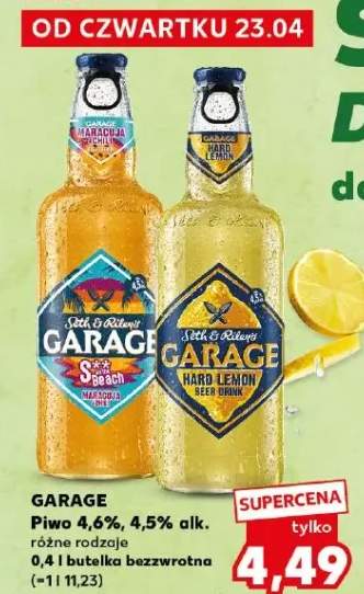 Piwo Garage 4,6% 4,5% alk.