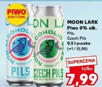 Piwo Moon Lark 0% alk. Czech Pils