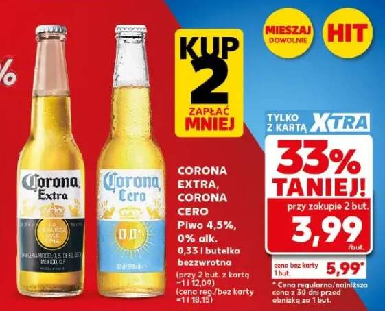 Piwo Corona Cero 0% alk.