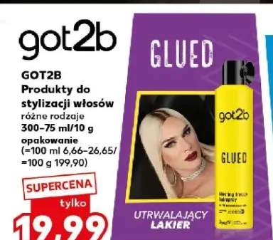 Produkty do stylizacji włosów Got2b różne rodzaje