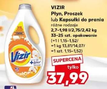 Vizir Płyn do prania różne rodzaje