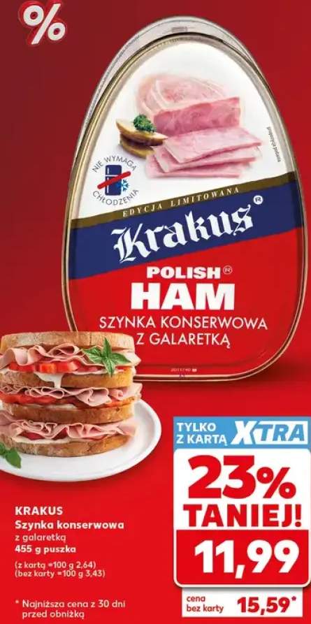Szynka konserwowa z galaretką Krakus Polish Ham