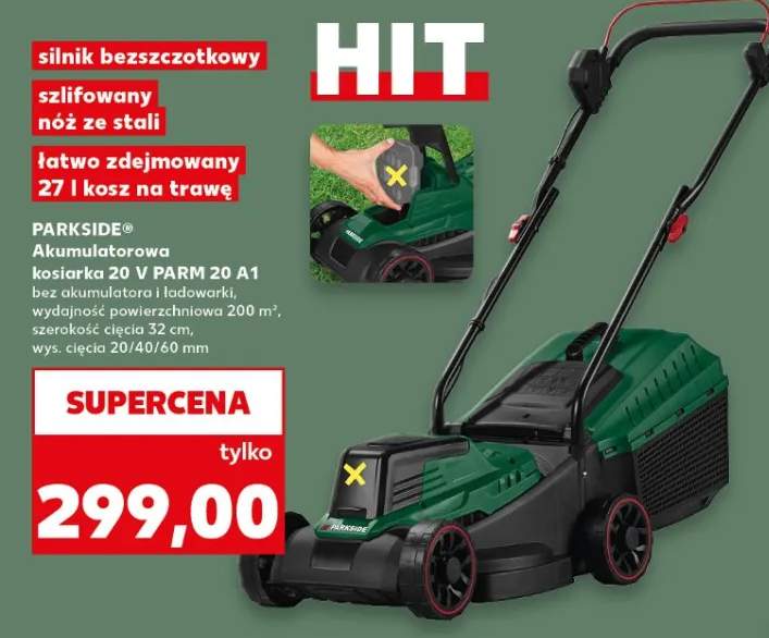 Akumulatorowa kosiarka Parkside 20V PARM 20 A1