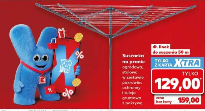 Suszarka na pranie ogrodowa stalowa Parkside