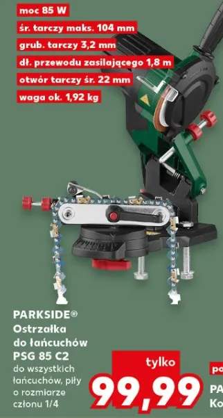 Ostrzałka do łańcuchów Parkside PSG 85 C2