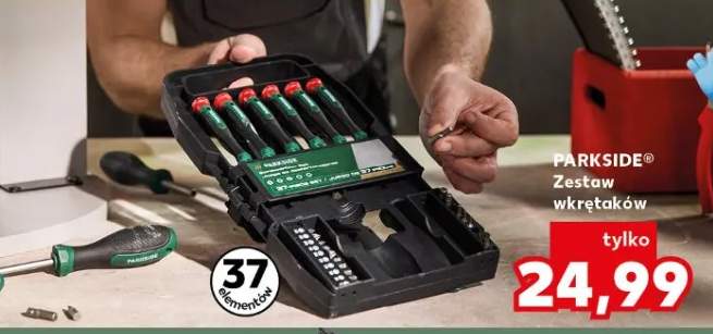 Zestaw wkrętaków Parkside 37 elementów