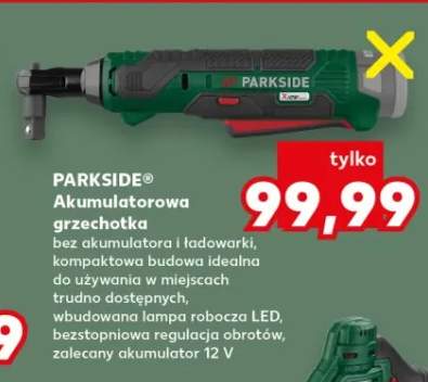 Akumulatorowa grzechotka Parkside