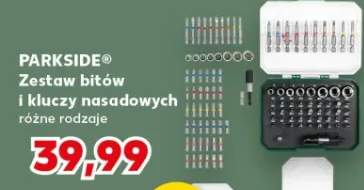 Zestaw bitów i kluczy nasadowych Parkside