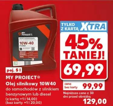 Olej silnikowy 10W40 My Project