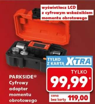 Cyfrowy adapter momentu obrotowego Parkside