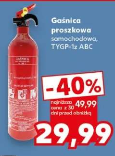 Gaśnica proszkowa samochodowa TYGP-1z ABC