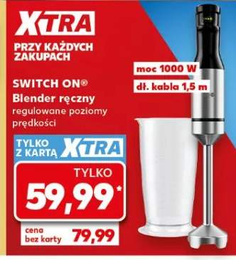 Blender ręczny Switch On regulowane poziomy prędkości 1000W