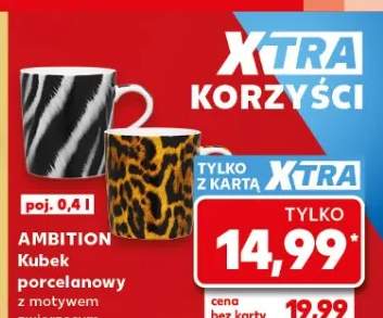 Kubek porcelanowy Ambition z motywem zwierzęcym