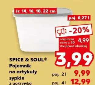 Pojemnik na artykuły sypkie Spice & Soul z pokrywką 4l