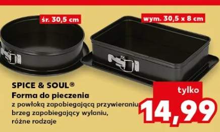 Forma do pieczenia Spice & Soul z powłoką zapobiegającą przywieraniu brzeg zapobiegający wylaniu