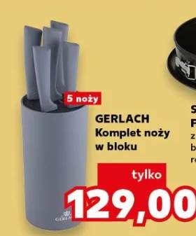 Komplet noży w bloku Gerlach 5 noży
