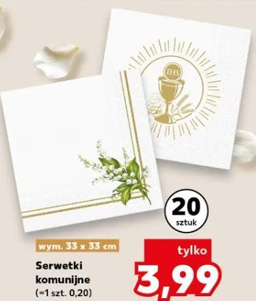 Serwetki komunijne 33x33cm