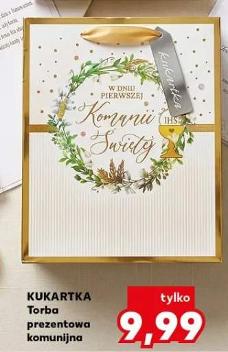 Torba prezentowa komunijna Kukartka