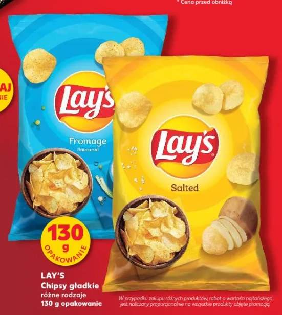 Chipsy gładkie Lay's Salted