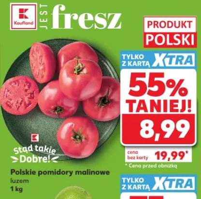 Pomidory malinowe polskie luzem