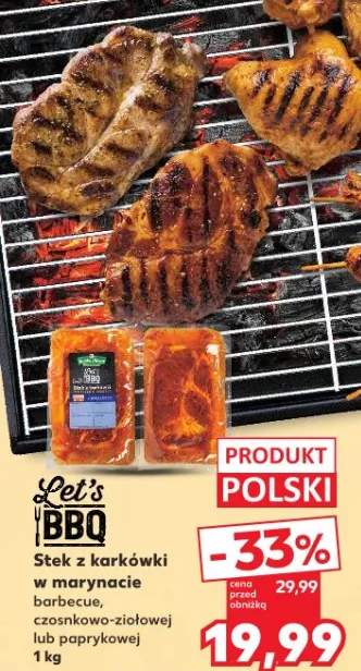 Stek z karkówki w marynacie paprykowej Let's BBQ