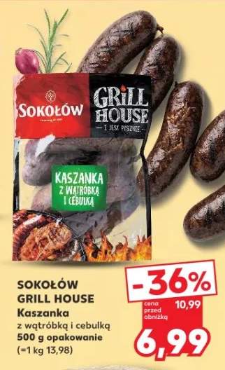 Kaszanka z wątróbką i cebulką Sokołów Grill House