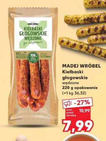 Kiełbaski głogowskie wędzone Madej Wróbel