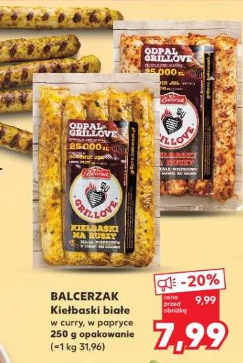 Kiełbaski białe w curry Balcerzak