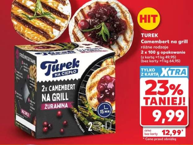 Camembert na grill żurawina Turek