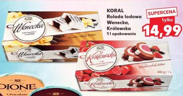 Rolada lodowa Królewska Koral