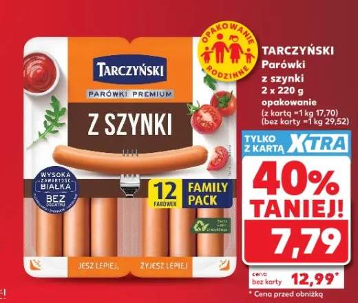 Parówki z szynki Tarczyński