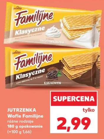 Wafle Familijne Klasyczne kakaowe Jutrzenka