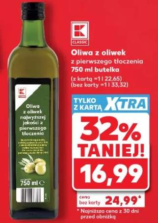 Oliwa z oliwek z pierwszego tłoczenia K-Classic